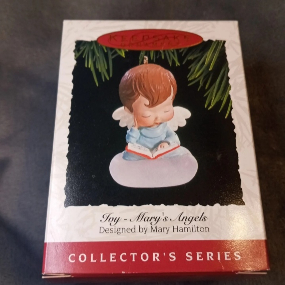 VINTAGE 1993 Hallmark Keepsake Mary's Angels - Joy - Christmas Ornament NEW